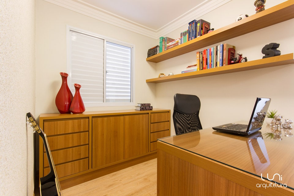 home office para apartamento de metragem reduzida estúdio kitchenette 1 dormitório 